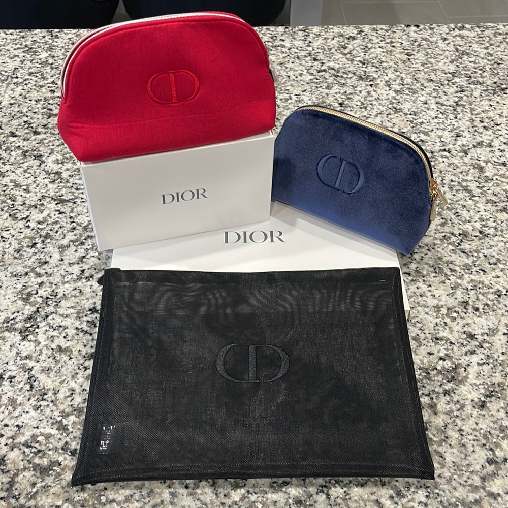 Brand New set of Dior Pouches